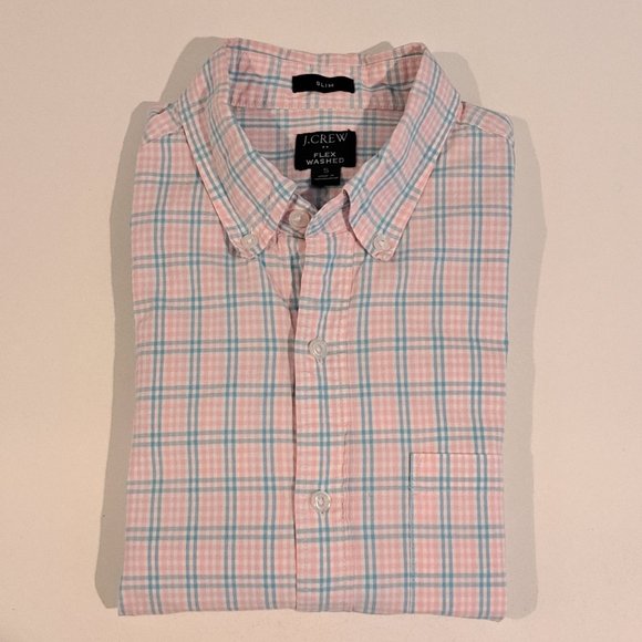 J. Crew Slim Flex Washed men's small long sleeve button down shirt style AF846 - Picture 6 of 13